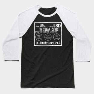 Does LSD In Sugarcubes Spoil The Taste Of CoffeeTimothy Leary Baseball T-Shirt